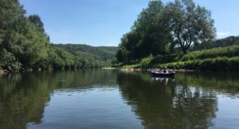 A canoe on the River Wye