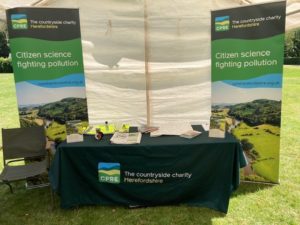 Our stand at Walking the Wye events