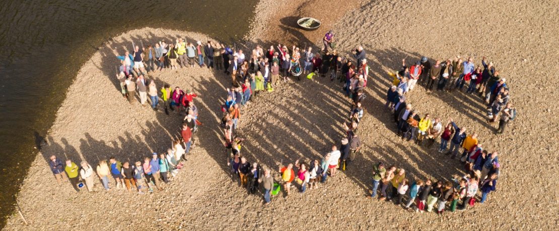 Our human SOS on the banks of the Wye