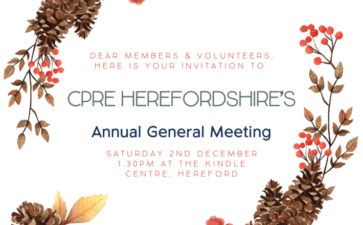 CPRE Herefordshire AGM Invitation