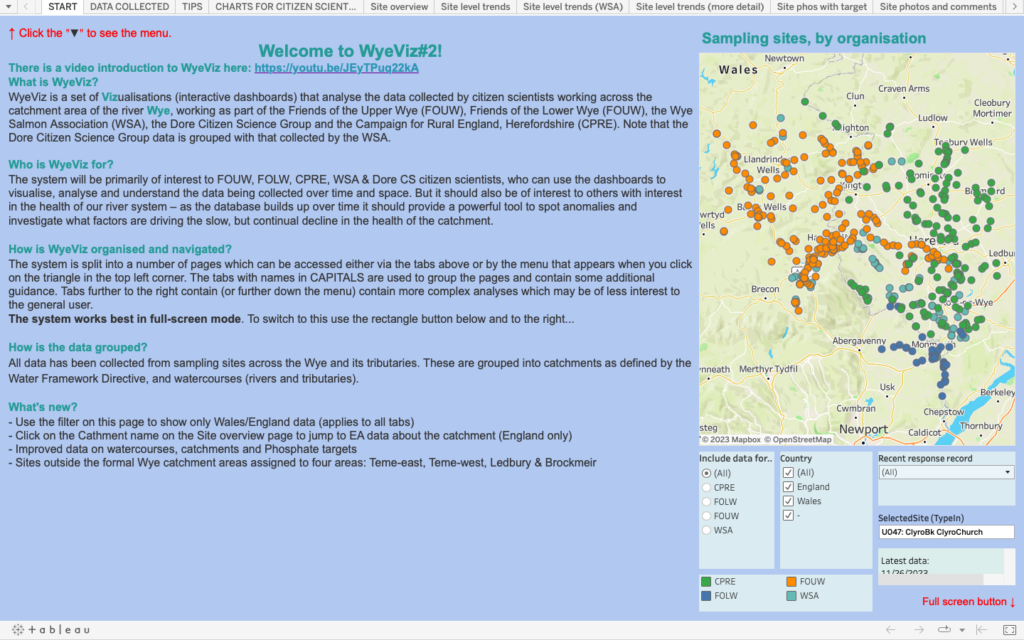 Wye Viz App