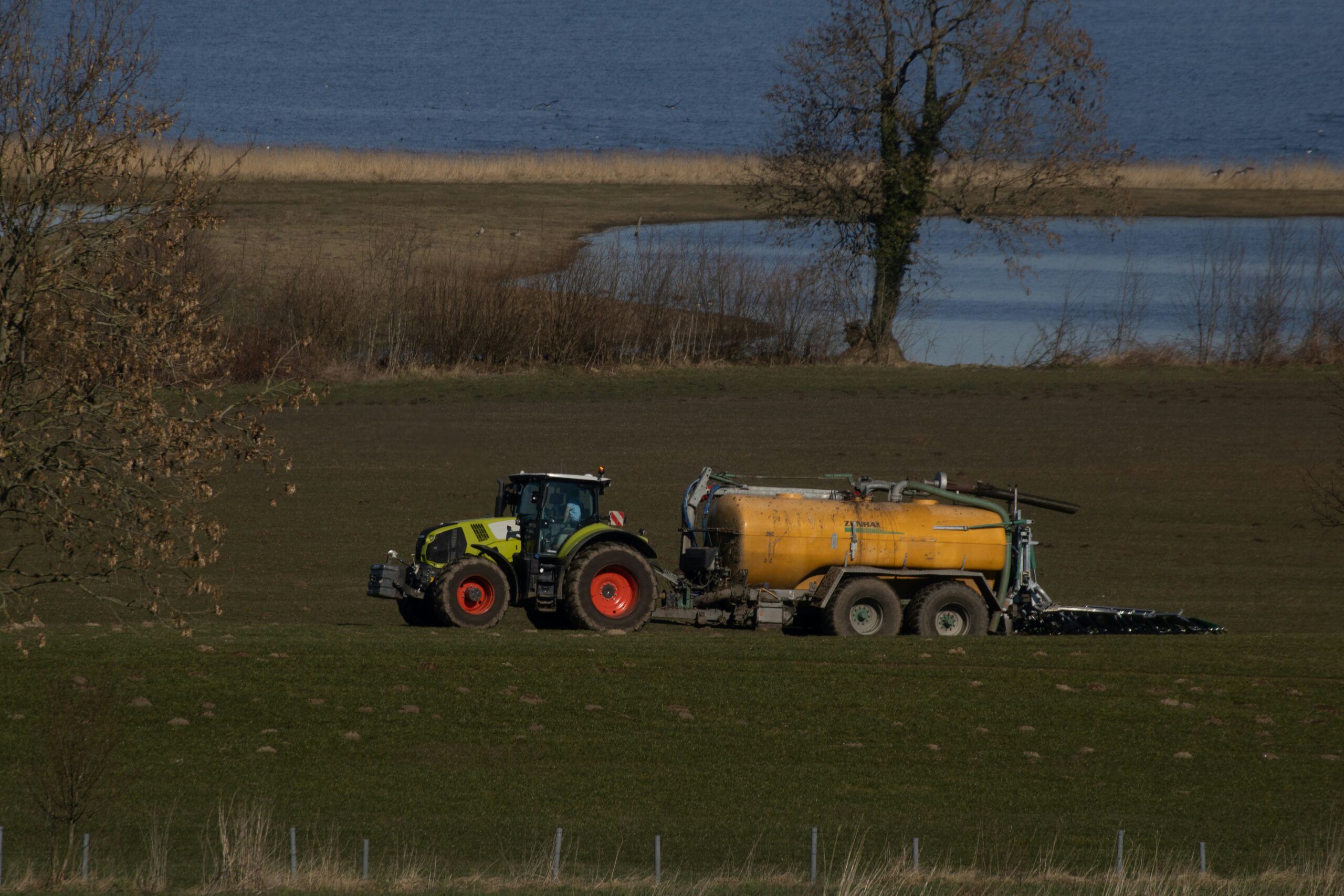 Manure spreading on fields