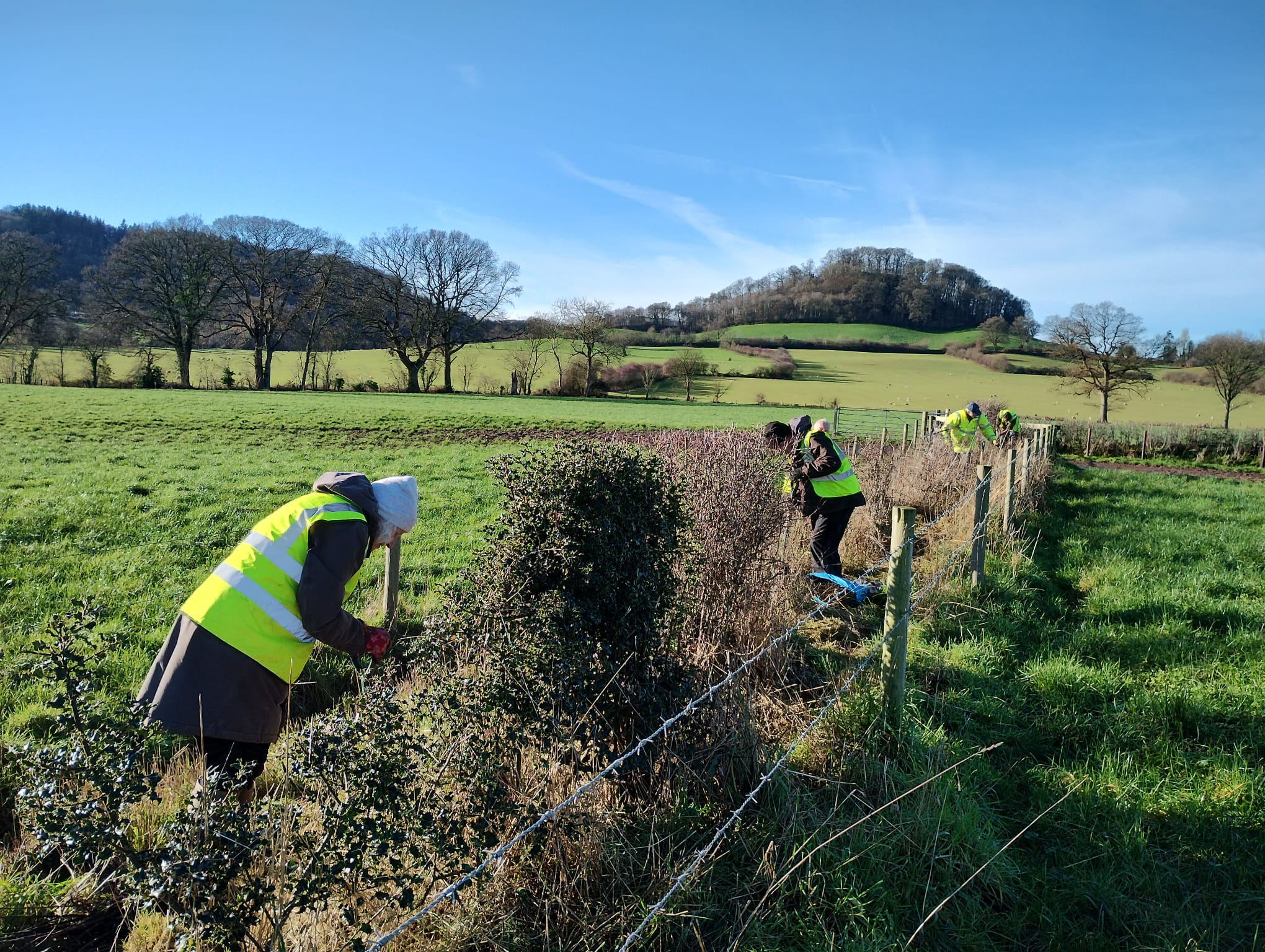Gapping up an existing hedge